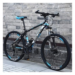 YCHBOS Mountain Bike YCHBOS Mountain Bike 26 inch wheels, 27 Speed Adult Mountain Bicycle, Aluminum Alloy City Bicycle Dual Disc-brake For Men, suitable from 160-188 cmBlack blue