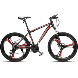 YHRJ Mountain Bike YHRJ Road Bike Outdoor Riding, Off-road Adult Mountain Bicycle, Shock-absorbing MTB, 26 Inch / 27 Spd, 2 Wheel Types, Aluminum Alloy Frame, Dual Disc Brakes (Color : Black red B-27spd, Size : 26inch)