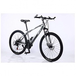 YIONGA Mountain Bike YIONGA CAIJINJIN Bike Outdoor sports Aluminum 26" Mountain Bike with Dual DiscBrake 2130 Speeds Drivetrain, 4 Colors for Men And Women Outdoor sports (Color : Grey, Size : 24 Speed)