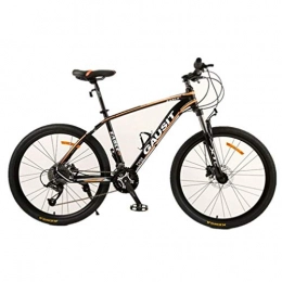YOUSR Mountain Bike YOUSR 26 Inch Wheel Road Bike, Bicycle Dual Disc Brake Dual Suspension Mountain Bike Black Orange 27 speed
