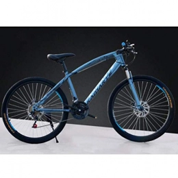 YOUSR Mountain Bike YOUSR Off-road Variable Speed City Road Bicycle Cycling, 26 Inch Riding Damping Mountain Bike Blue 24 speed