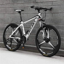YOUSR Bike YOUSR Off-road Variable Speed Mountain Bicycle, 26 Inch Riding Damping Mountain Bike White Black 24 speed