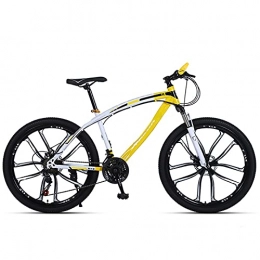 QHG Mountain Bike Youth / Adult 27-speed 10 Cutter Wheel Multifunctional Mountain Bike, Front Suspension Of Mountain Cross-country Bike, Multiple Colors, Anti-slip Resin Pedals, High-carbon Steel Frame, for Men For Youth