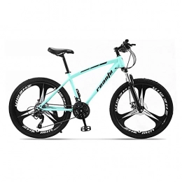 TBNB Mountain Bike Youth / Adult Mountain Bike 24 / 26inch, City Commuter Bicycle for Men and Women, 21-30 Speed, Suspension Fork and Disc Brake, Hard Tail Road Bike (Blue 24inch / 27Speed)