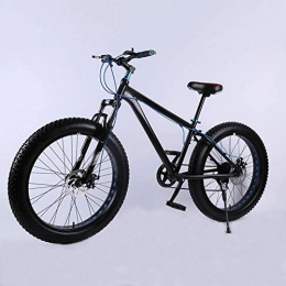 YQ Mountain Bike YQ 26 Inch Super Wide Tire Snowmobile Shock Absorber Bicycle Aluminum Alloy Speed Mountain Bike Disc Brakes, C