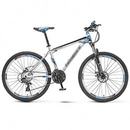 YXFYXF Mountain Bike YXFYXF Dual Suspension Men And Women Commute On Variable Speed Bicycles, Off-road Shock-absorbing Mountain Bike, 24 / 26 I. (Color : White, Size : 26 inches)