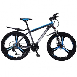 YXFYXF Bike YXFYXF Dual Suspension Unisex Commuter Bikes, Youth Light Road Racing, 21 / 24 Speed, 24 / 26 Inch Wheels, Double Disc Brake. (Color : 21 Speed Blue, Size : 26 inches)