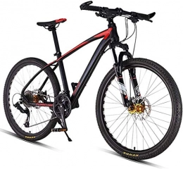 YYH Bike YYH 26inch 27-Speed Mountain Bikes, Dual Disc Brake Hardtail Mountain Bike, Mens Women Adult All Terrain Mountain Bike, Adjustable Seat & Handlebar (Color : Red)
