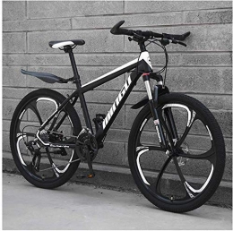 YZ-YUAN Mountain Bike YZ-YUAN 26 Inch Mountain Bikes, Men's Womens Hardtail Mountain Bike with Dual Disc Brake, Bicycle Adjustable Seat, High-Carbon Steel Frame, (6 Spoke)