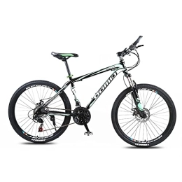 zcyg Bike zcyg 21 Speeds Mountain Bike, 24 / 26 Inch Wheels, With Disc Brake, Light Weight For Men Mens Bikes(Size:26inch, Color:Black+Green)