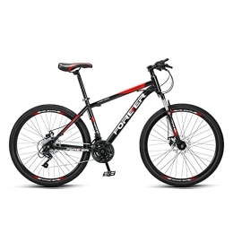 zcyg Mountain Bike zcyg 26 Inch Mountain Bike, Full-Suspension 21 Speed Drivetrain With Disc-Brake MTB Bicycle For Men Women(Color:Black+Red)