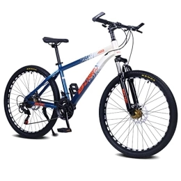 zcyg Mountain Bike zcyg Adult Mountain Bike, 24 Speeds, 26-Inch Wheels, Aluminum Frame, Disc Brakes, Multiple Colors(Size:26inch, Color:E)