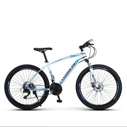 zcyg Mountain Bike zcyg Mountain Bike, 26 Inch, 21-Speed, Lightweight, Shock-absorbing Bicycle Outdoor Cycling Bicycle(Size:A, Color:White+Blue)