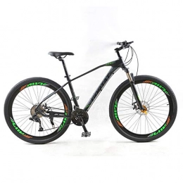ZDK Bicycle mountain bike 29inch road bikes 30 speed Aluminum alloy Frame Variable Speed Dual Disc Brakes bicycles,Black green,30 speed