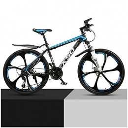 ZDZXC Mountain Bike ZDZXC Outroad Mountain Bike Variable Speed Adults Full Suspension Mountain Bike High Carbon Steel Material 21 Speed 26 Inch Double Mechanical Disc Brakes