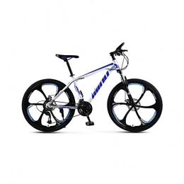 ZHANGXIAOYU Mountain Bike ZHANGXIAOYU MTB style bicycle transmission bicycle disc damper men (Color : Blue, Size : L)