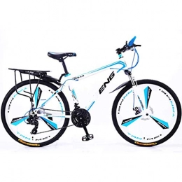 ZHEDYI Bike ZHEDYI Mountain Bike for Youth And Adults, High Carbon Steel Frame Front and Rear Dual Disc Brakes Bicycle, 21 / 24 / 27 / 30 Shifting Options, 24 / 26in Men’s Bikes, Multiple Colors