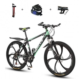 ZHIPENG Bike ZHIPENG Mountain Bikes, Full Suspension Mountain Bike, Outdoor Sports for Adult Students 26-Inch Road Bicycles, Stylish 27-Speed Shifting System Bikes, Green