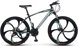 ZLYJ Mountain Bike ZLYJ 26 Inch Mountain Bikes, Carbon Steel Frame Hardtails Bicycles, Double Front Disc Brake Front Suspension B, 26inch