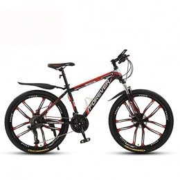 ZMCOV Bike ZMCOV 24 / 26 Inches Mountain Bike, MTB Bicycle with 10 Cutter Wheel, Unisex, Summer Travel Outdoor Bicycle, High-Carbon Steel Hardtail Road Bikes, 21 speed, 24Inch