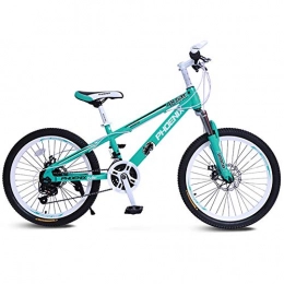 ZTIANR Bike ZTIANR Mountain Bicycle, 20 / 22 Inch Male And Female Variable Speed Children's Bicycle Bicycle Banner Wheel Student Mountain Bike, Green, 20 inches