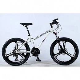 ZTYD Mountain Bike ZTYD 24 Inch 24-Speed Mountain Bike for Adult, Lightweight Aluminum Alloy Full Frame, Wheel Front Suspension Female Off-Road Student Shifting Adult Bicycle, Disc Brake, White 11