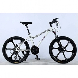 ZTYD Mountain Bike ZTYD 24 Inch 24-Speed Mountain Bike for Adult, Lightweight Aluminum Alloy Full Frame, Wheel Front Suspension Female Off-Road Student Shifting Adult Bicycle, Disc Brake, White, C
