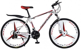 ZXL Bike ZXL Mountain Bikes, Mountain Bike 21 Speed 26 inch Full Suspension MTB Double Disc Brake Bicycles Stronger Frame Disc Brake Sports Outdoors-Red White, Red White