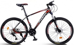ZYHZP Bike ZYHZP Bicycle Folding Mountain Bike Bicycle (Color : Black red, Size : 27.5 inches)