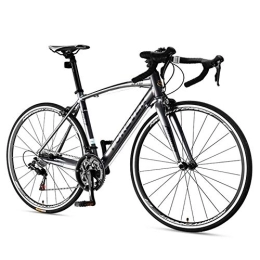 WJSW Road Bike 16 Speed Road Bike, Men Women Road Bicycle, Aluminum Frame Ultra-Light Bicycle, 700 * 25C Wheels, Perfect For Road Or Dirt Trail Touring, Silver, Advanced