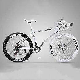 DIE  2024 New 26 Inch Road Mountain Bike Curved Handle Cycling 24 Speed Disc Brakes Front And Rear Bicycles High Carbon Steel Frame Road Bicycle For Women Men Adult, Constructive23