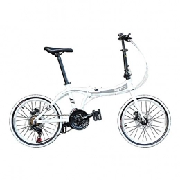 Star Eleven  22 Inch Bike 21Speed Bicycle Disc Brake Aluminum Alloy Bicycle Mountain Bike Folding Bike (white)