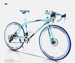 Aoyo Road Bike 24-Speed 26 Inch Bikes, Road Bicycle, Double Disc Brake, High Carbon Steel Frame, Road Bicycle Racing, Men's And Women Adult (Color : D)