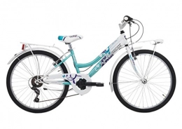 Cicli Cinzia Bike 24"Steel Daisy Girls Bicycle City Bike Shimano 6V Color Blue White