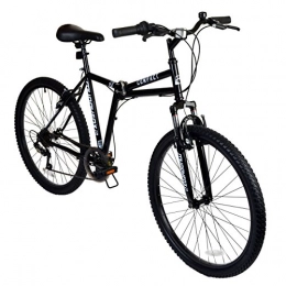 FireCloud Cycles Road Bike 26" Compact Mountain Folding BIKE - Suspension Collapsible Muddyfox in BLACK New