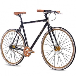 CHRISSON Bike 28-inch Fixie single speed road bicycle Chrisson FG Flat 1.0black gold 2016