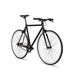 6KU Road Bike 6KU Unisex's 89523-Fixie-Ink Ivory-M-52cm Fixie, Ink Ivory, Medium
