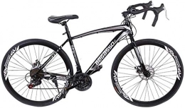 SYCY Road Bike 700C Road Bicycle Begasso Shimanos Aluminum Full Suspension Road Bike 21 Speed Disc Brakes for Men&Women-Black