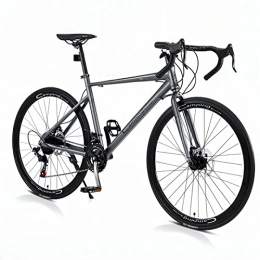 MHIBAX Bike Adult Mountain Bike, 26-inch Wheels, Lightweight Aluminum Alloy Frame, 14 Speed Shifting Dual Disc Brakes (silver Grey)