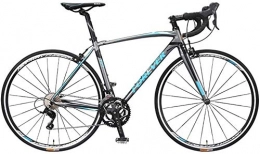Suge Bike Adult Road Bike, 18 Speed Ultra-Light Aluminum Alloy Frame Bicycle, 700 * 25C Tires, City Utility Bike, Perfect For Road Or Dirt Trail Touring, Black (Color : Blue)