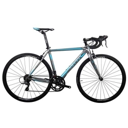 DJYD Road Bike Adult Road Bike, Men Women Lightweight Aluminium Road Bike, Racing Bicycle, City Commuter Bicycle, Road Bicycle, Blue, 16 Speed FDWFN (Color : Blue)