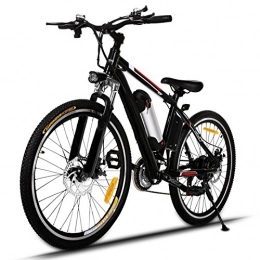 Aimage Bike Aimage E-Bike 26 Inch Electric Bicycle E-Bike 35km / h Mountain Bike Electric Bicycle 21-Speed Transmission System with Capacity Lithium Battery, LED Display, 250W Max (UK Stock)