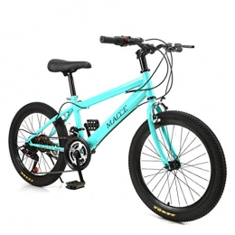 ALOUS Bike ALOUS Freestyle children's bike, 20-inch wheel student mountain bike Moshi single-speed bicycle, available in six colors (Color : Green)