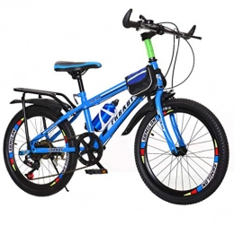 ALOUS Bike ALOUS Senior safety children bicycle 18 / 20 / 22 / 24 inch girl 4-5 years old children mountain bike / speed mountain bike / aluminum primary school bicycle (Color : Blue, Size : 20inch)