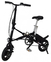 eRrider Road Bike Aluminum Alloy (Range: 40 to 80 KM) 12 inch Cavalier Foldable eBike / eRrider FoldAway Electric e Bike (environmentally friendly li-ion battery) (Black)