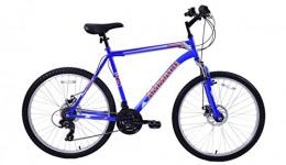 Ammaco Bike Ammaco MTX400 26" wheel mens front suspension 21 speed disc brakes blue 21" frame mountain bike