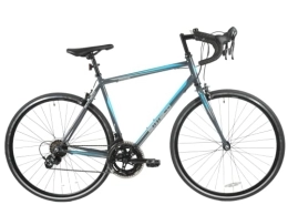 Discount Bike Ammaco Pace Road Racing Sports Bike Drop Bar 700c Wheel 53cm Frame Grey Blue