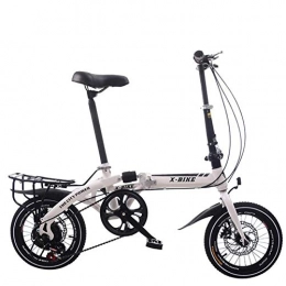 AOHMG  AOHMG Folding Bikes for Adults Lightweight, 6-Speed Folding Bicycle With Comfort Saddle Fenders