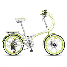 AOHMG  AOHMG Folding Bikes for Adults Lightweight, 7-Speed Folding Bicycle Adjustable Seat Reinforced Frame, 20in