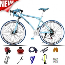 ATGTAOS Bike ATGTAOS Variable Speed Fixed Gear Bicycle, Mountain, 26 Inch Road Bike, Solid tire, 24 Speed, Shock Absorbing Front Fork, Dual Disc Brake, Student, Teenager, Female, Adult, Male
